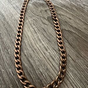 By Alexa Rae- Melania Clara Lala necklace 
Metallic toffee 
New- comes in pouch